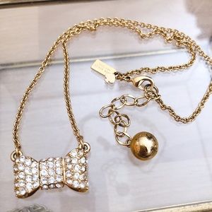 Kate Spade Bow and Rhinestone Necklace
